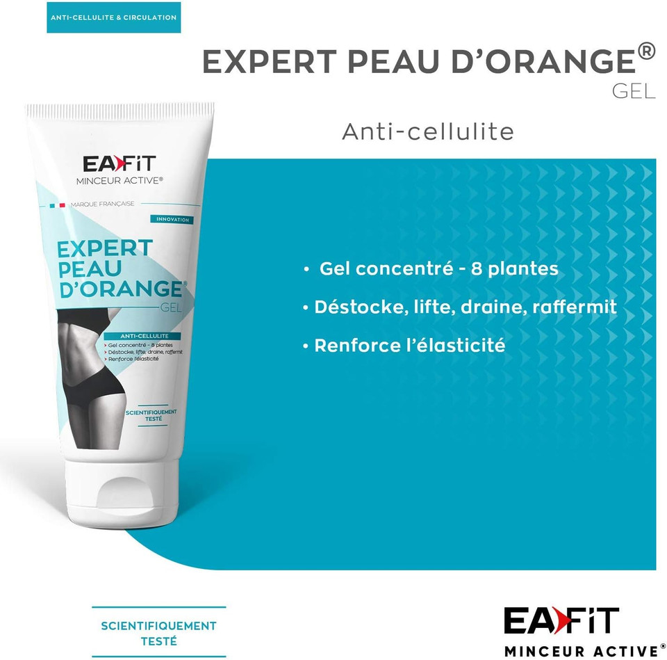 EAFIT Gel Expert Cellulite Gel Tube Let Your Confidence Shine Through When You Slip into a Skirt - 200ml