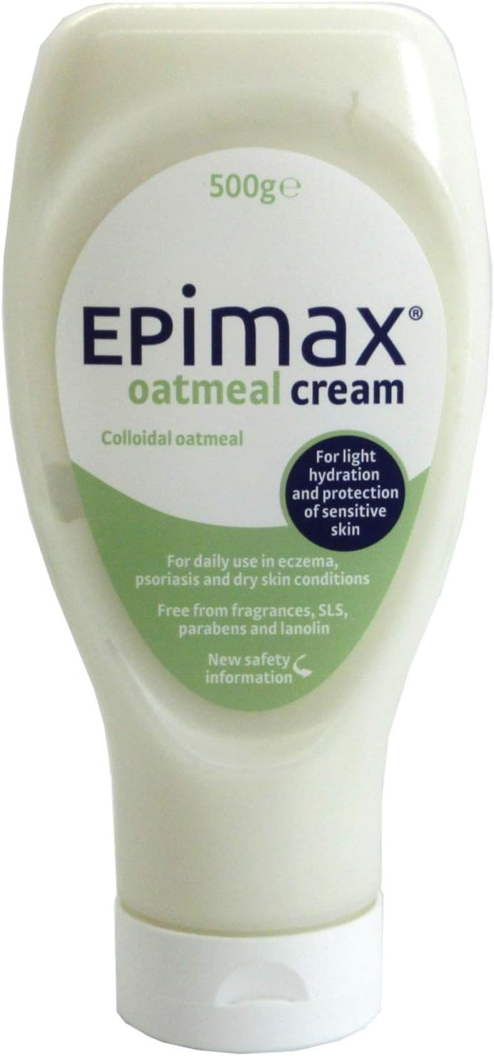 3 x Epimax Oatmeal Cream 500g for Eczema/Psoriasis