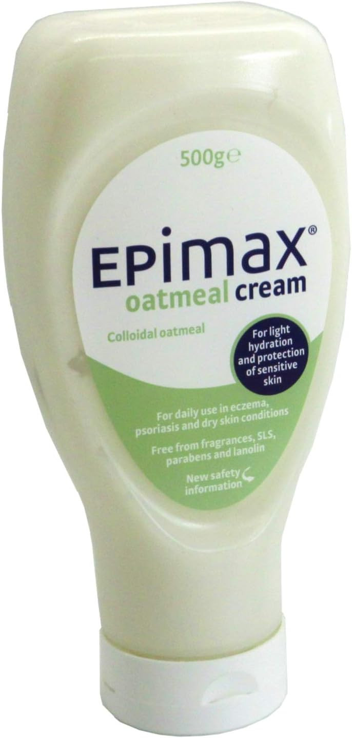 2 x Epimax Oatmeal Cream 500g for Eczema/Psoriasis