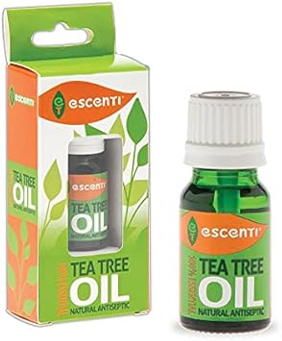 6 x Escenti 100% Essential Natural Antiseptic Tea Tree Oil Acne Bites Cold Sore 10ml