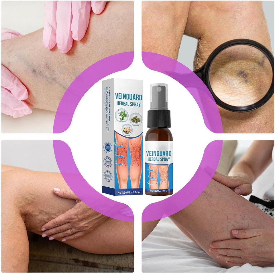 Veinguard her-bal Spray, 30ml Natural Plant Vein Soothing Spray, Veinhealing varicose Vein Treat-Ment for Legs, Improve Appearance for All Skin Types Veinguard her-bal Spray, 30ml Natural Plant Vein Soothing Spray, Veinhealing varicose Vein Treat-Ment for Legs, Improve Appearance for All Skin Types