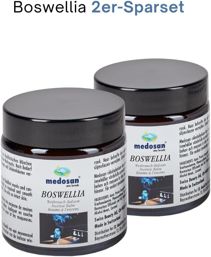 Twin Pack 100ml - Boswelia Incense Balm, Natural Pain Relief for Arthritis, Swell, Joints, and Moring Stiffness | Natural Anti-Inflammatory Cream | Clinically Proven