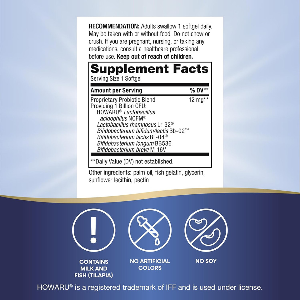 Enzymatic Therapy Probiotic Pearls Acidophilus 90 Softgels