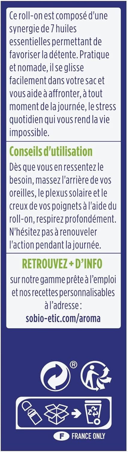 SO'BiO étic Organic Sos Anti Stress Portable Roll-on, 5 ml