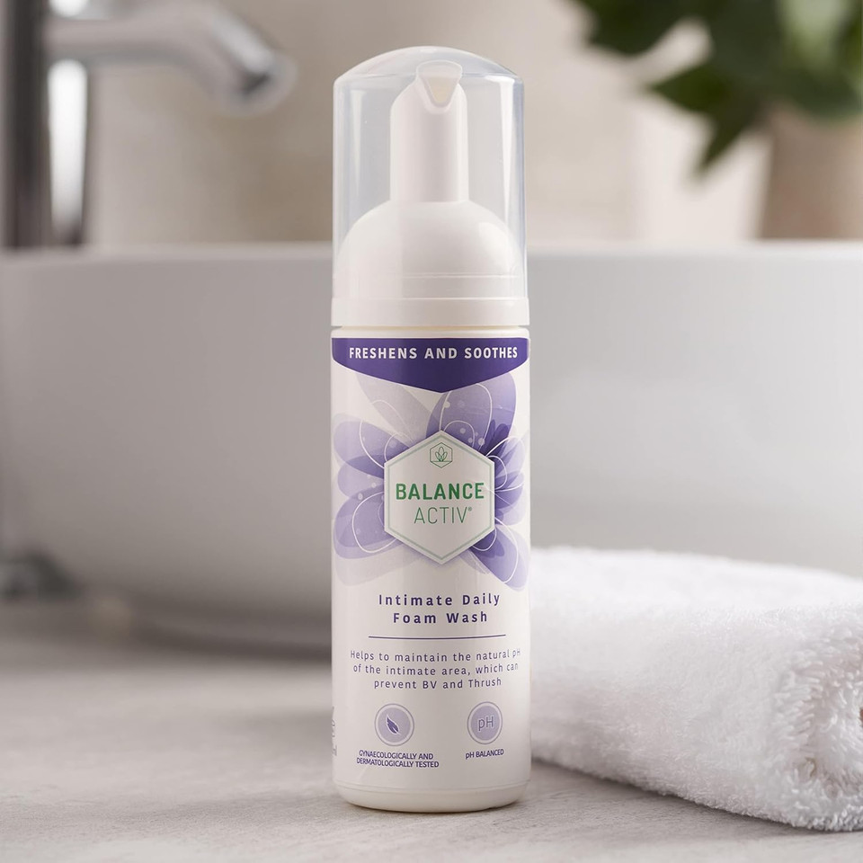 Balance Activ pH Balanced Intimate Daily Foam Wash, Relieves Vaginal and Vulval Discomfort (150ml)
