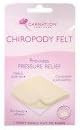 Carnation Chiropody Felt x 1 Sheet Easily Cut to Shape by Carnation