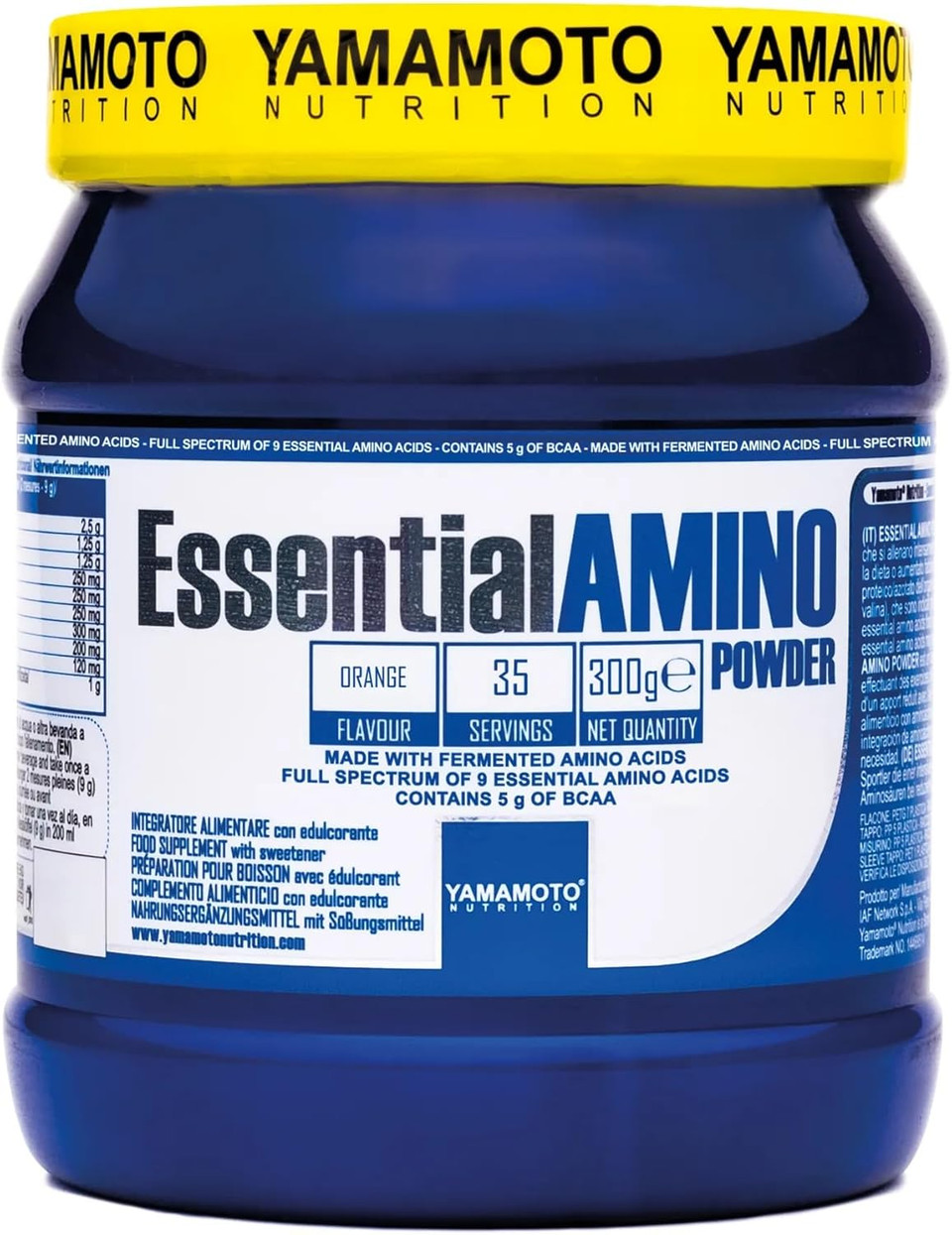 Yamamoto Nutrition Essential Amino Powder, Orange - 300g