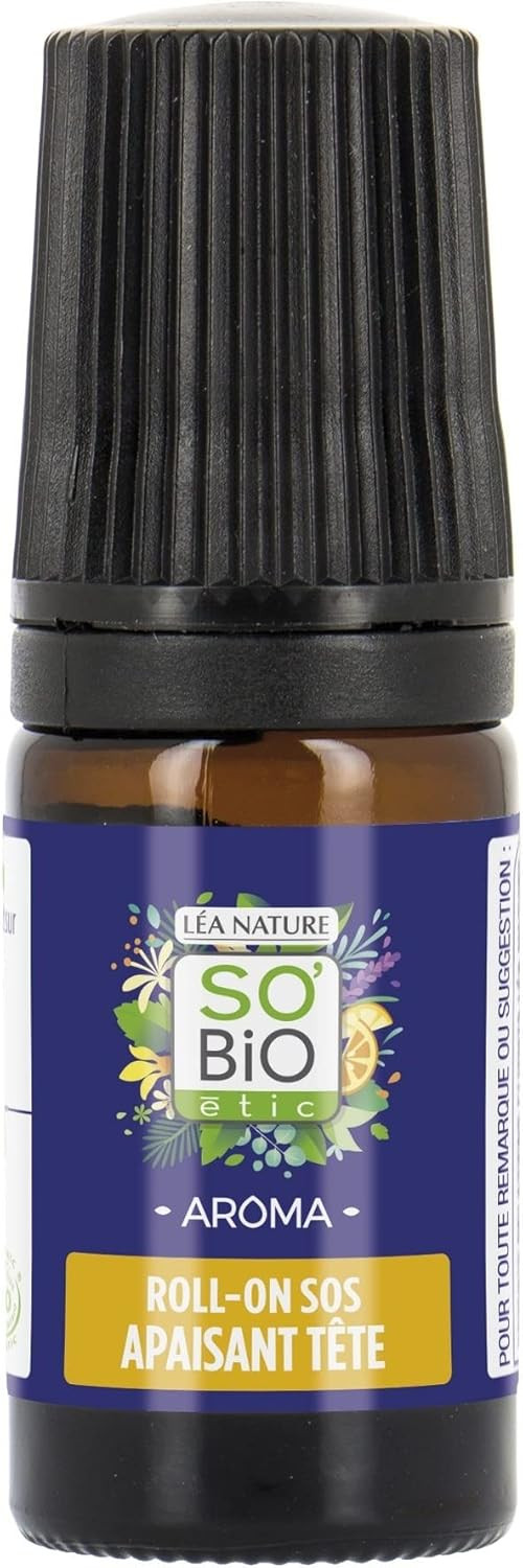 SO'BiO étic Organic Sos Headache Roll-on, 5 ml