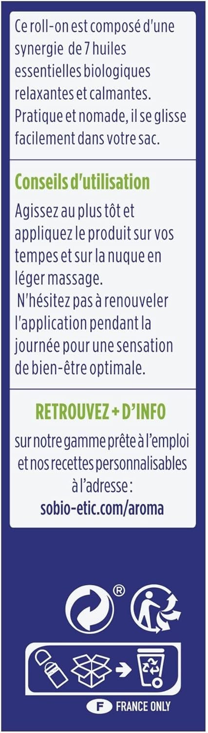 SO'BiO étic Organic Sos Headache Roll-on, 5 ml