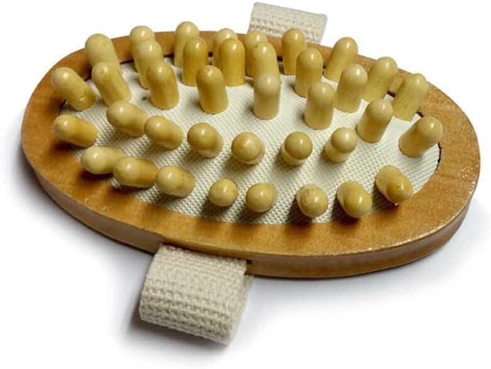 Handheld Body Massage Brush - Anti Cellulite Massager - Exfoliation Body Scrub - Improve Blood Circulation