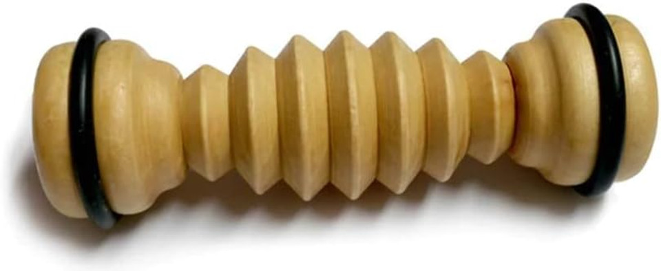 Eco Friendly Wooden Ribbed Foot Massager - Plantar Fasciitis Pain Relief - Heal Foot Spur Arch Pain