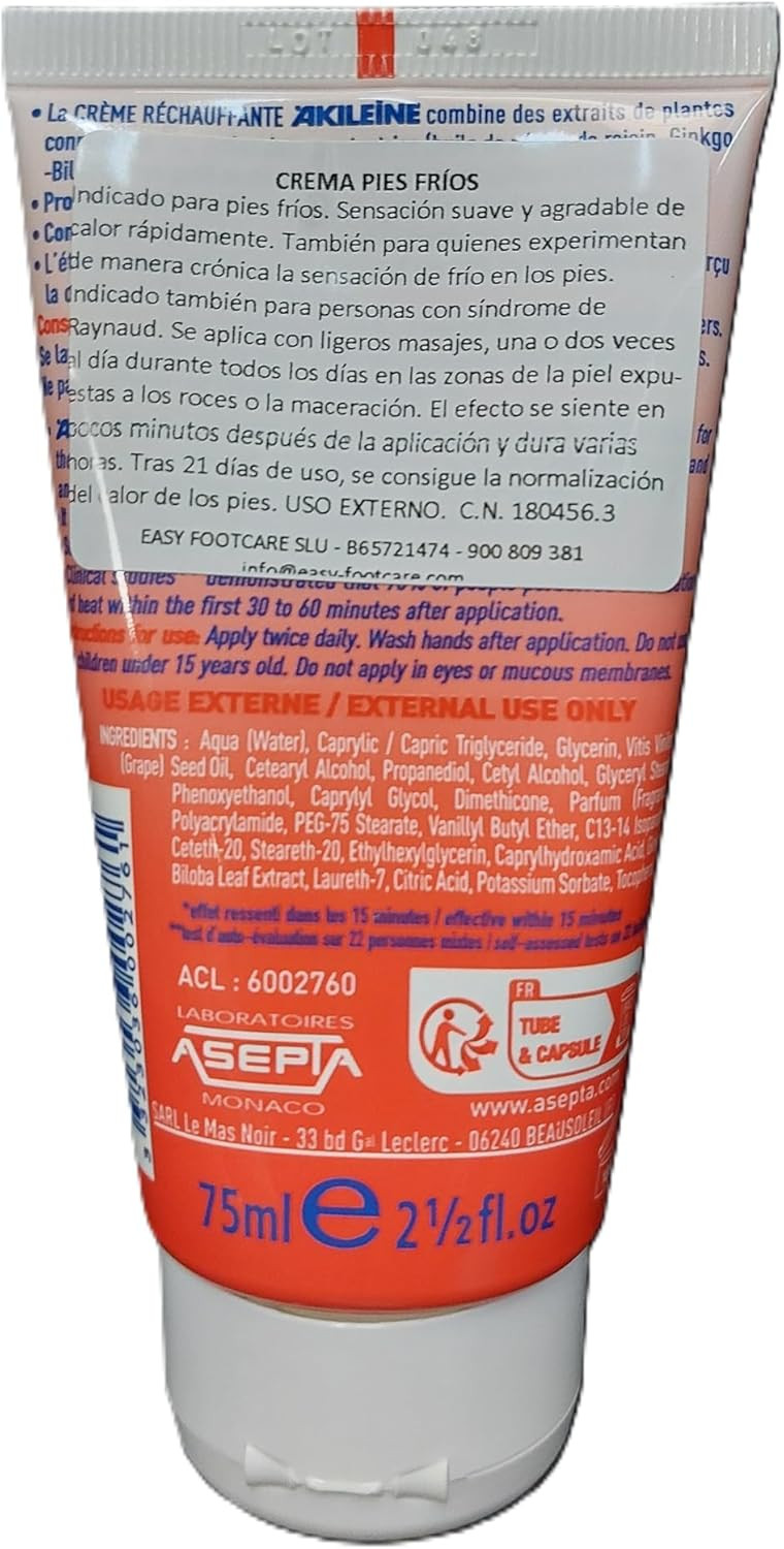 Akileine Cold Feet Creams - 75 gr