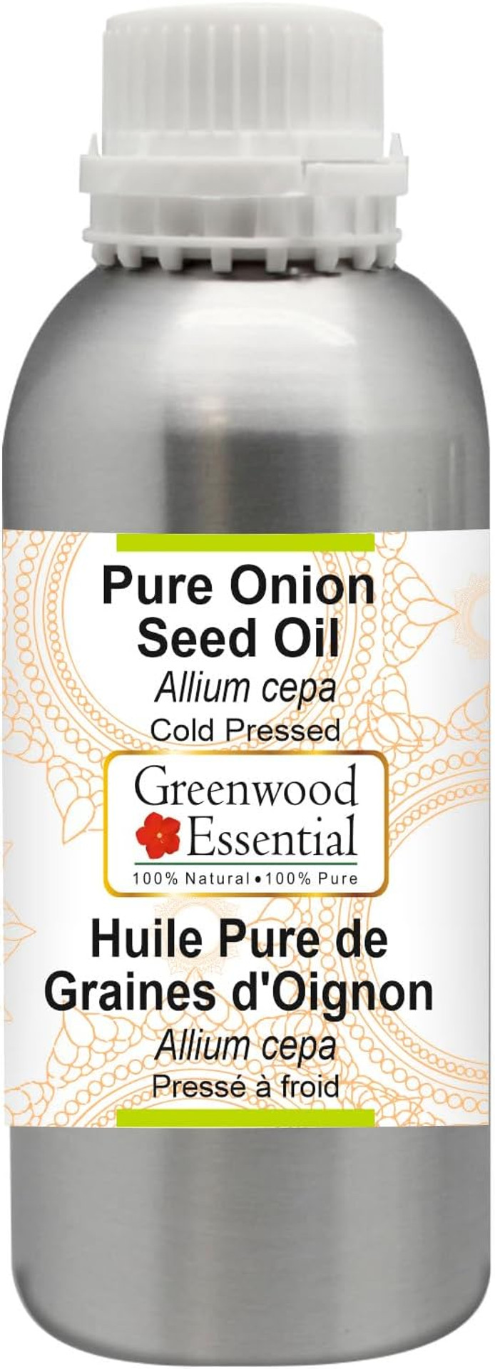 Greenwood Essential Pure Onion Seed Oil (Allium cepa) Cold Pressed Natural Therapeutic Grade 50ml (1.69 oz) Greenwood Essential Pure Onion Seed Oil (Allium cepa) Cold Pressed Natural Therapeutic Grade 50ml (1.69 oz)