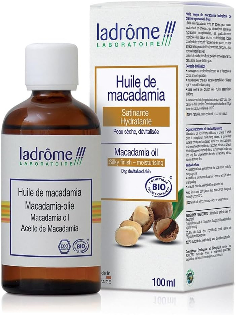 Ladrôme Organic Vegetable Macadamia Oil 100ml