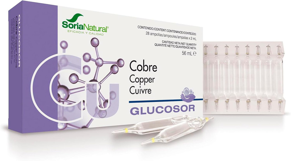Soria Natural Glucosor Copper – 28 Blisters