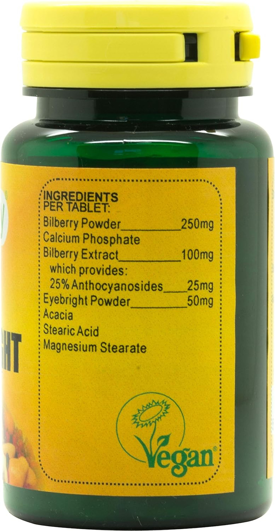 Veganicity Bilberry with Eyebright Plant Supplement, 30-Piece