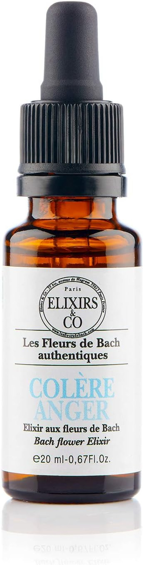 Elixirs & Co - Ready to Use Bach Flower Elixir - Angry - Bach Flowers - Well-Being - Organic - 100% Natural - Made in France - 20 ml