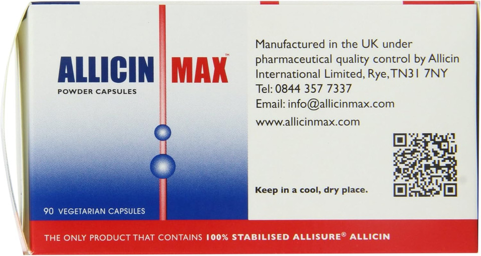 ALLICINMAX SGK 100% Pure Capsules - Pack of 90