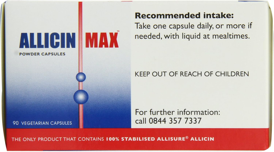ALLICINMAX SGK 100% Pure Capsules - Pack of 90