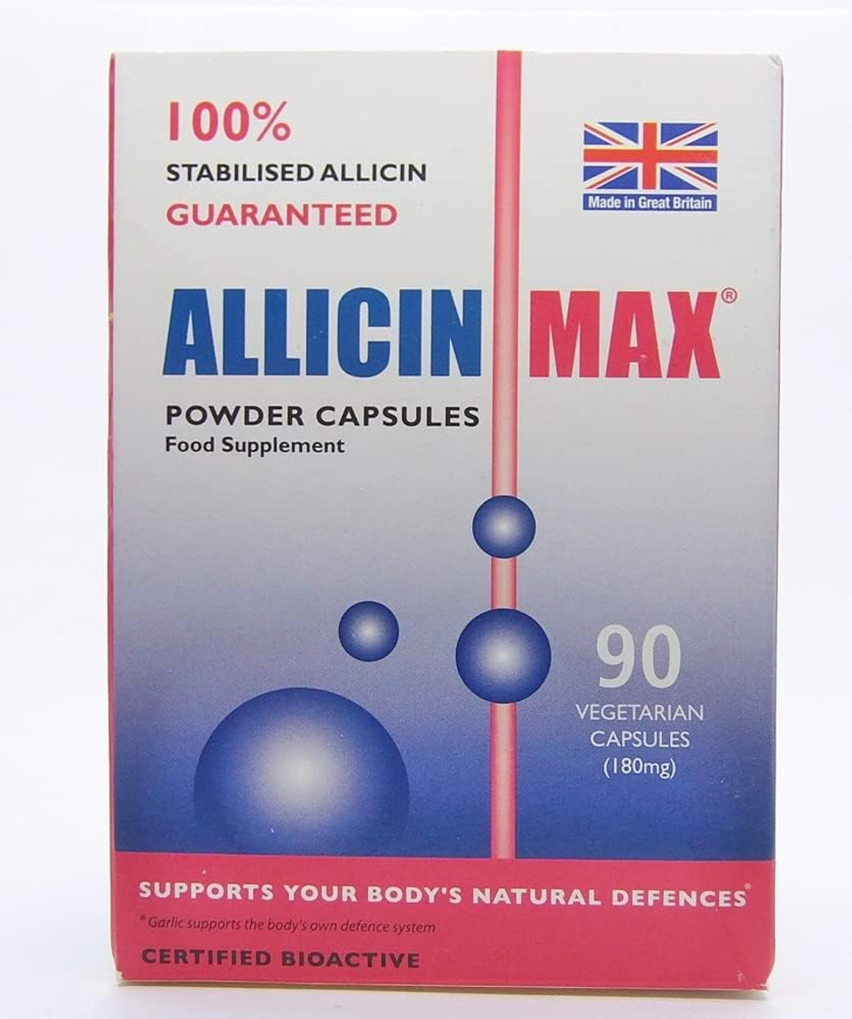Allicin Max 90 Veg Caps (Pack of 2 - 180 Caps)