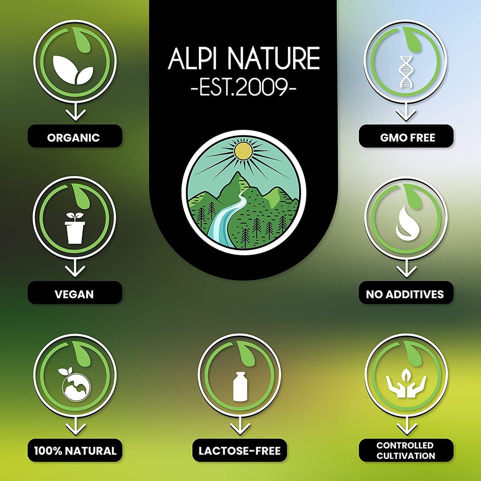 Organic Nettle Tea 125g 4.4 oz by Alpi Nature, Dried and Cut Nettle Leaves, Loose Leaf Tea