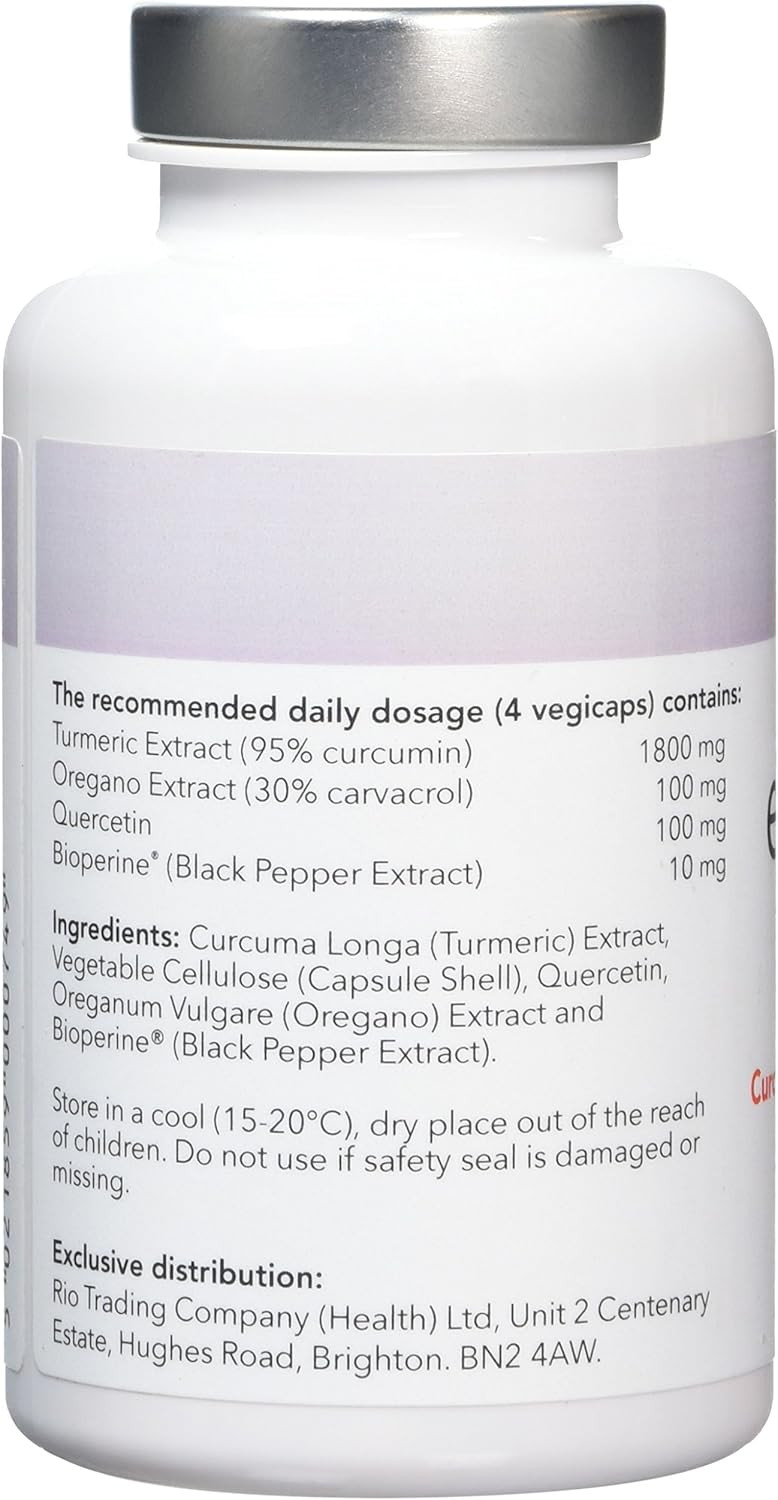 Epigenar Curcumin Oregano Quercetin Complex 60 Vegi Capsules, 30 g