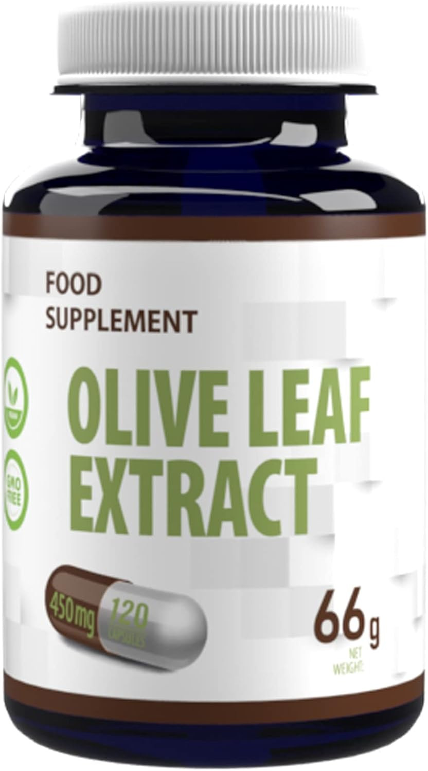 Hepatica Olive Leaf Extract 450mg | 120 Vegan Capsules | 40% Oleuropein | High Strength Immune Health Support | 3rd Party Lab Tested | No Fillers or Bulkers