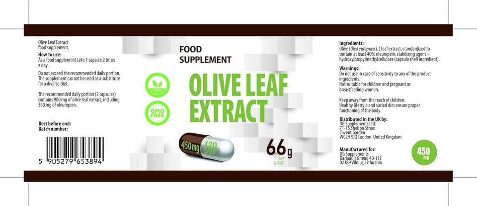 Hepatica Olive Leaf Extract 450mg | 120 Vegan Capsules | 40% Oleuropein | High Strength Immune Health Support | 3rd Party Lab Tested | No Fillers or Bulkers