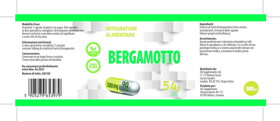 Hepatica Citrus Bergamot Extract 500mg  90 Vegan Capsules | High-Strength Supplement | 3rd Party Lab Tested | No Fillers or Bulkers