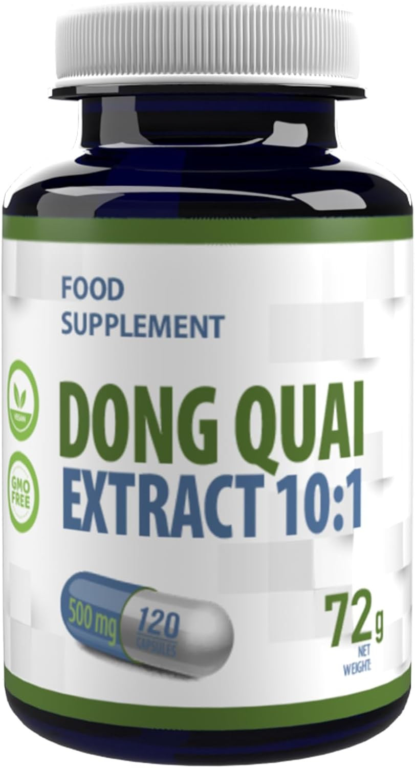 Hepatica Dong Quai 5,000mg | 10:1 Extract (500mg) | 120 Vegan Capsules | High Strength Hormonal & Menstrual Support | 3rd Party Lab Tested