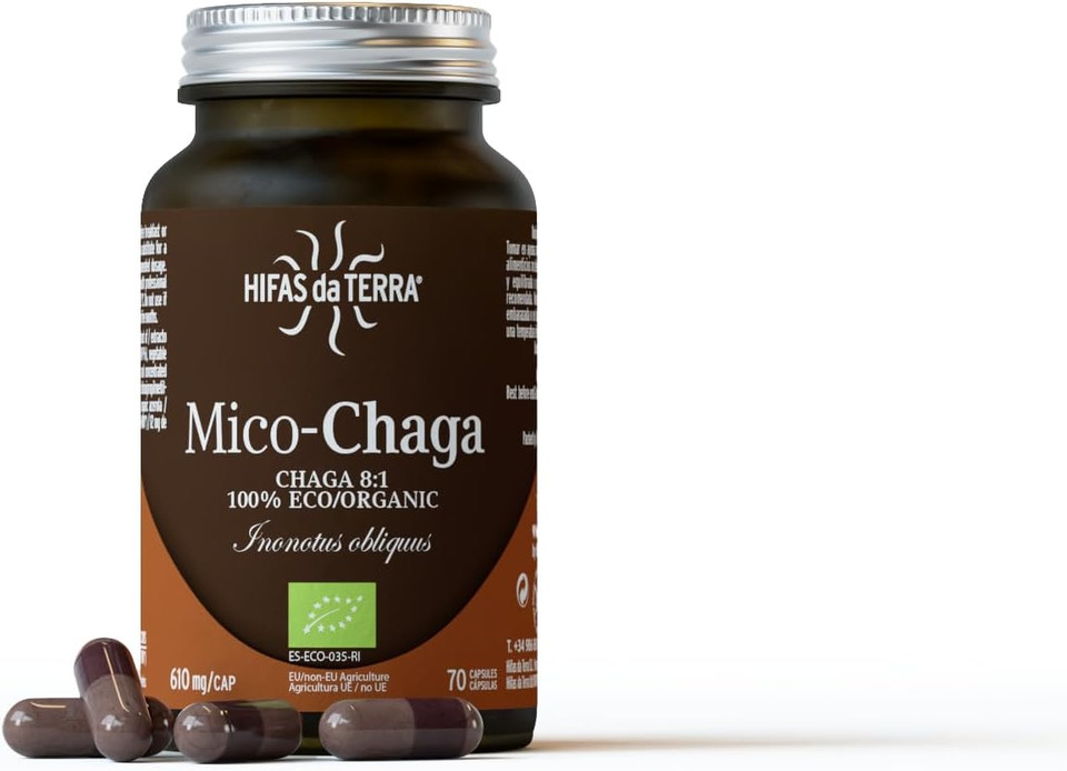 Mico-chaga Pure Chaga Eco Extract 70 capsules of 610mg