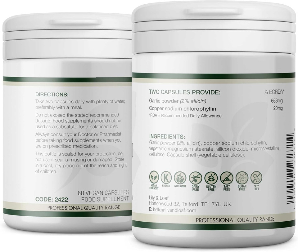 Garlic & Chlorophyll | 60 Capsules