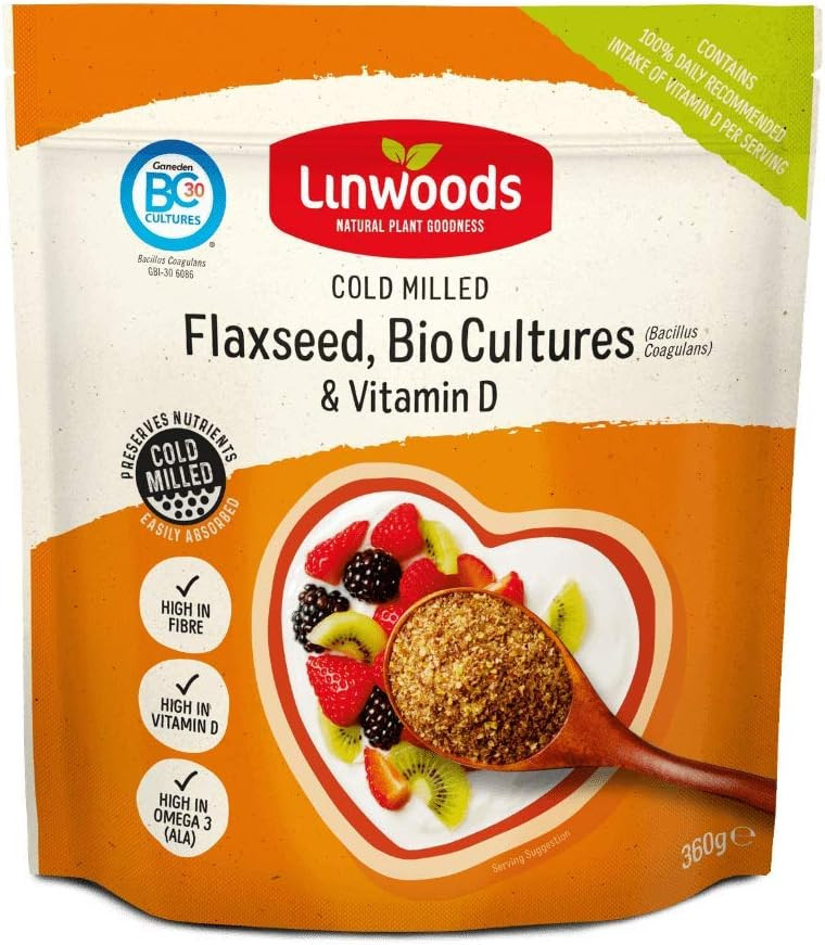Linwoods | Flaxseed,Bio Cultures & Vit D | 9 x 360g