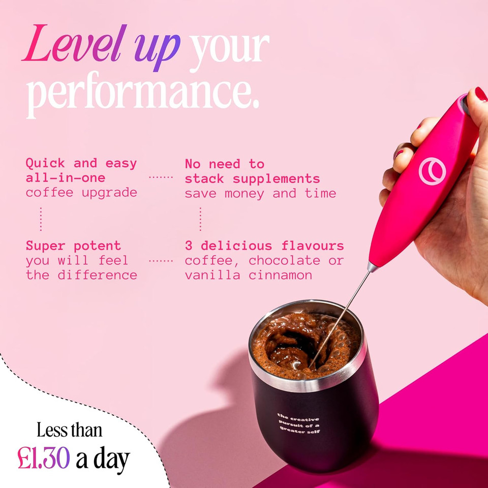 Spacegoods Rainbow Dust 240g | 30 Servings | Flavoured Mushroom Coffee | 80mg of Natural Caffeine | Lions Mane, Chaga, Ashwagandha & Vitamin B5 | Sharper Focus, Energy & Calm | Chocolate