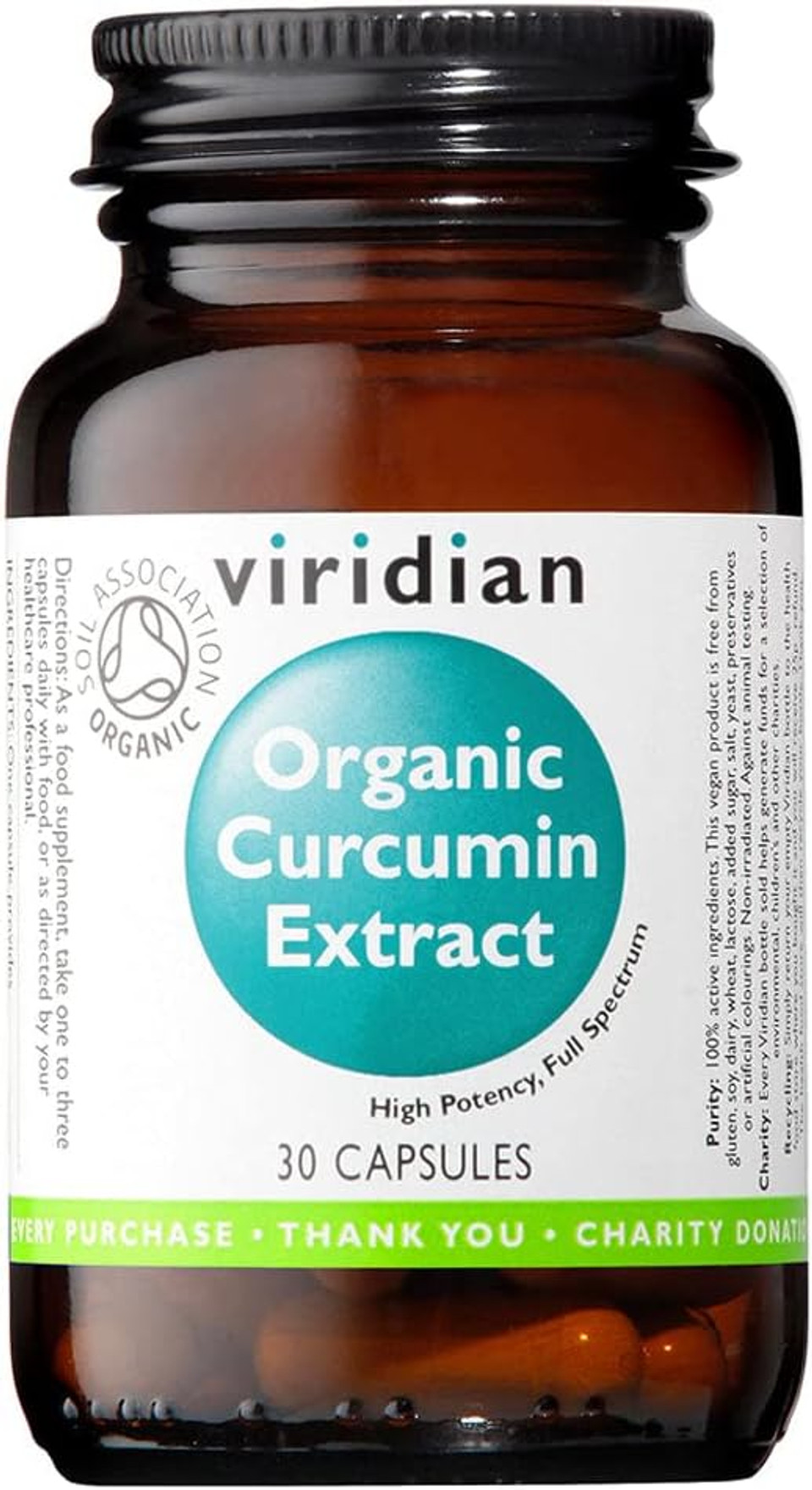 Viridian Organic Curcumin Extract 30 veg caps