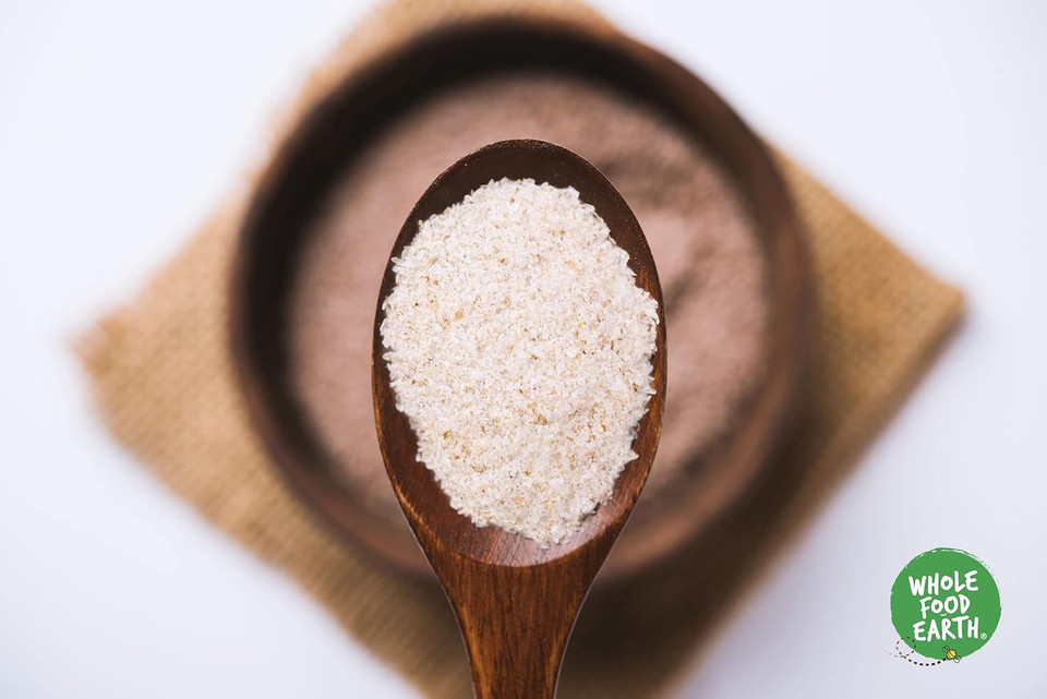 Wholefood Earth Organic Psyllium Husk Powder - 250g - High Fibre - High Protein - Certified Organic