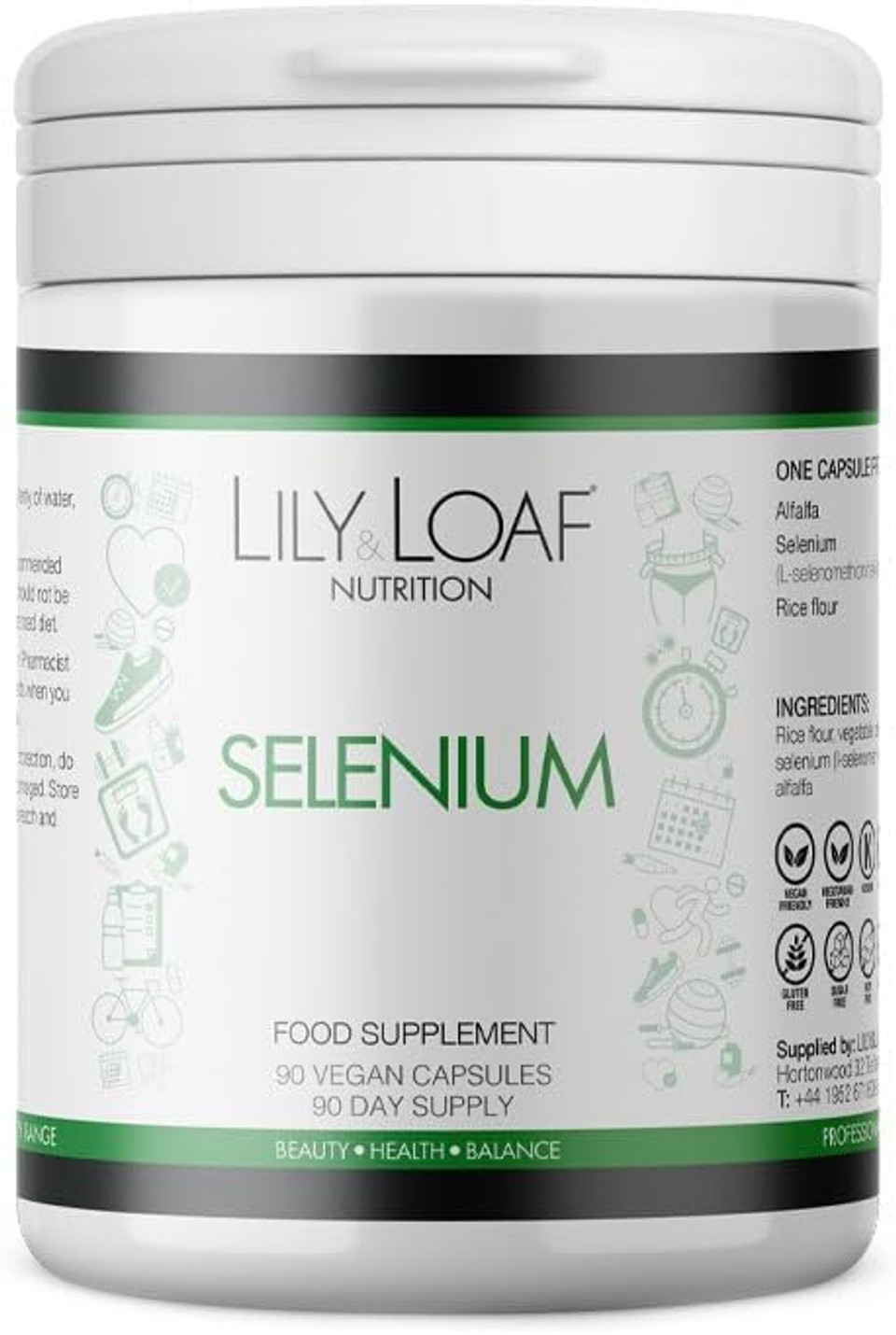 Selenium | 90 Day Supply | 90 Vegan Capsules | Potent Mineral | Powerful Antioxidant