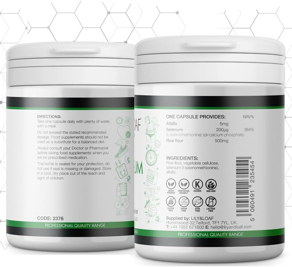 Selenium | 90 Day Supply | 90 Vegan Capsules | Potent Mineral | Powerful Antioxidant