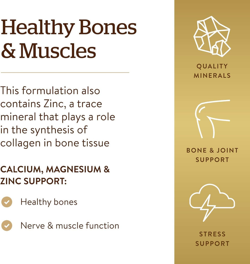Solgar Calcium Citrate with Vitamin D3 Tablets - Pack of 60 - Healthy Bones & Teeth - High Potency Formula - Gluten Free