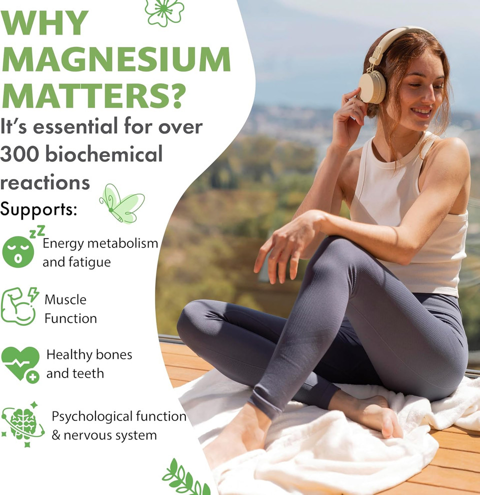 Source of Nature® | 6-in-1 Magnesium Complex | High-Dose  210 mg Elemental per Capsule | 180 Vegan Capsules | Bioactive Magnesium Forms: Aspartate, Malate, Taurate, Bisglycinate, Citrate & Oxide