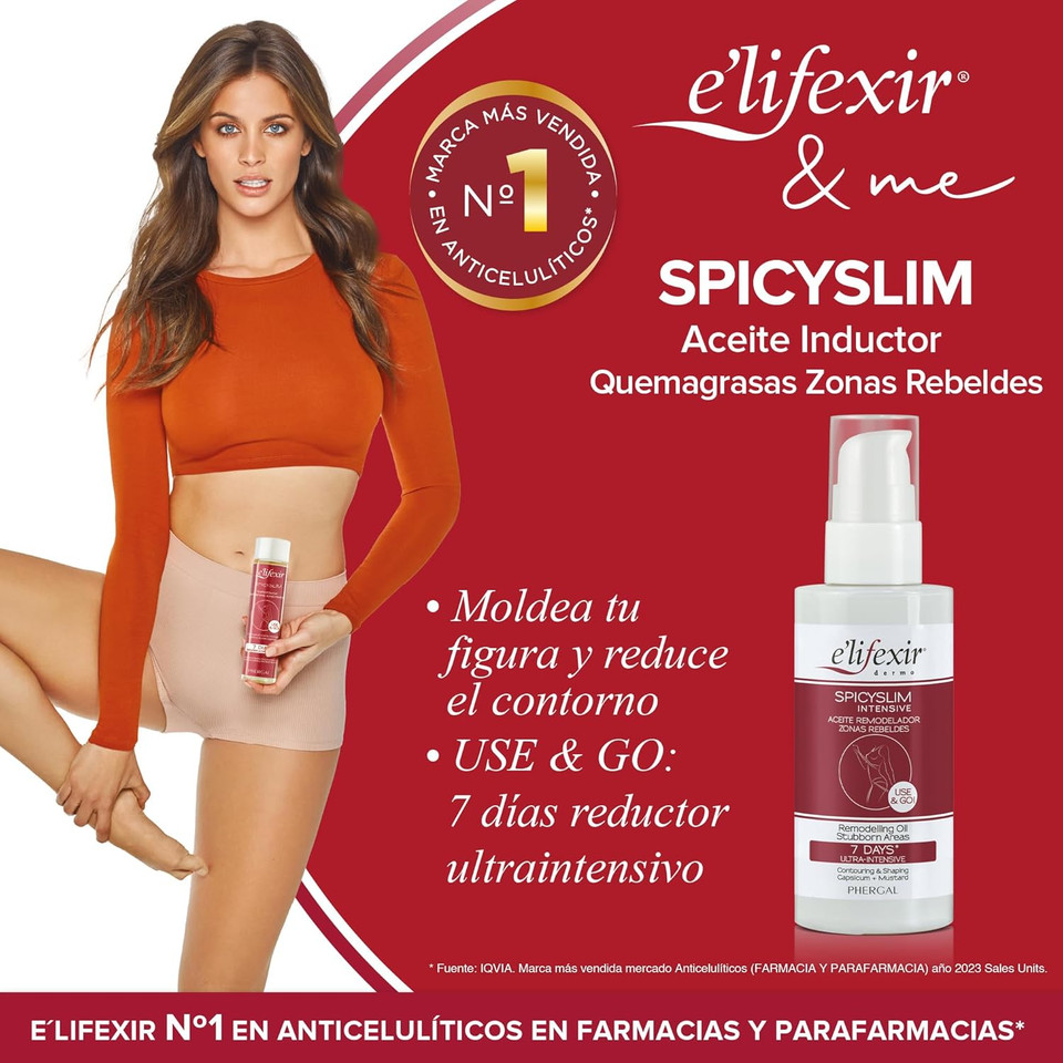 E'LIFEXIR Spicyslim Ultra Intensive Fat Burning Action Dry Oil Use Go ( 150 ml)