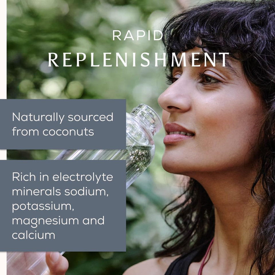 Ancient + Brave True Hydration 180g Jar - Electrolytes Powder with Magnesium, Potassium & Chromium - Natural Coconut Water Electrolyte Powder for Morning Hydration, Workout Recovery & Fasting Support