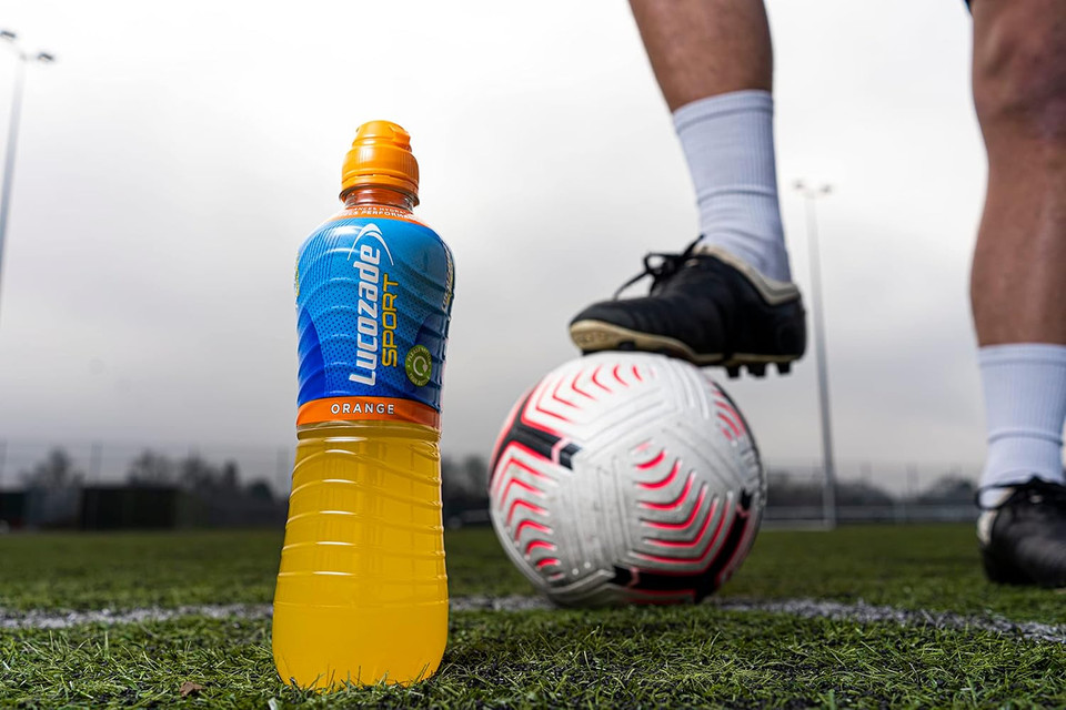 Lucozade Sport Isotonic Drink Orange Flavour with Sugars and Sweetener - 750ml |Pack of 12 & Sport Raspberry, 500 ml (Pack of 12)