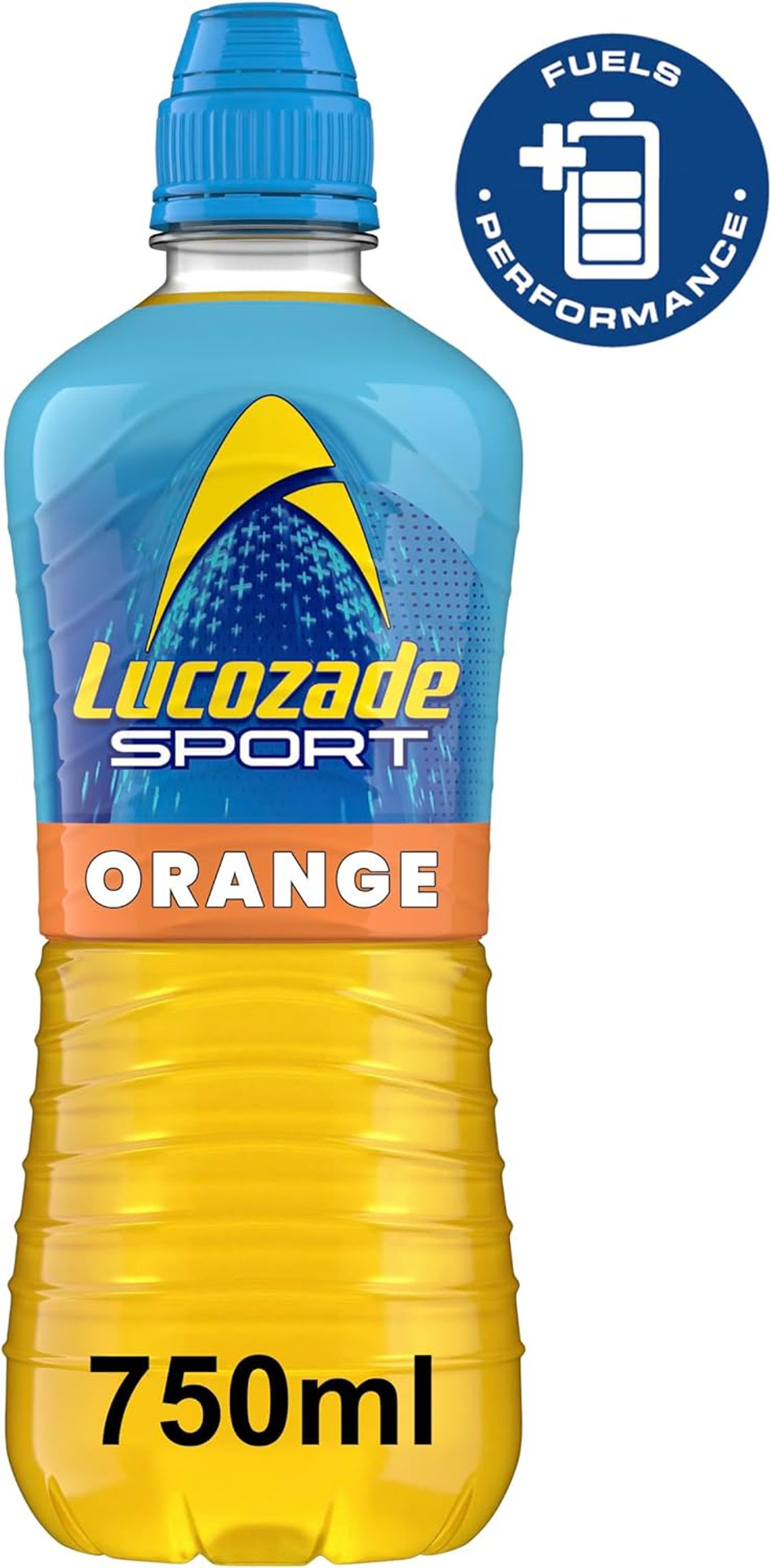 Lucozade Sport Isotonic Drink Orange Flavour with Sugars and Sweetener - 750ml |Pack of 12 & Energy Original 12 x 500ml bottles Lucozade Sport Isotonic Drink Orange Flavour with Sugars and Sweetener - 750ml |Pack of 12 & Energy Original 12 x 500ml bottles