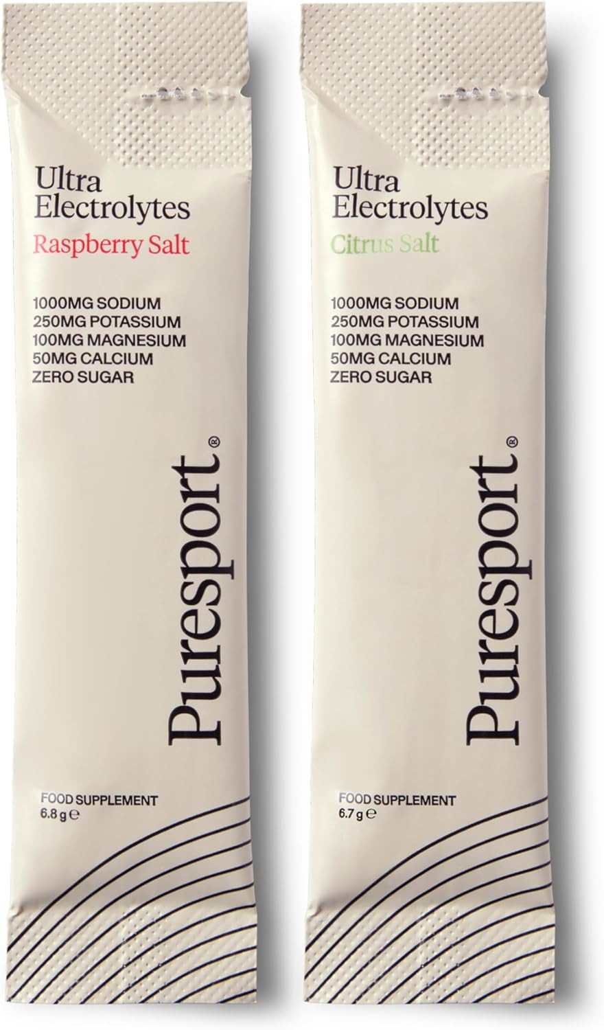 Puresport Ultra Electrolytes Discovery Pack (Raspberry & Citrus Salt - 15 Sachets Each) | Science-Backed Electrolytes Powder | Optimises Hydration | Supports Muscle Function | No Added Sugar