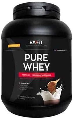 Eafit Pure Whey - Double Chocolate 750g - Muscle Growth - Tri-Source whey Protein - Fast Absorption - Contains Amino acids and Digestive enzymes - HIGH Amino Complex - Source of Vitamins and Minerals