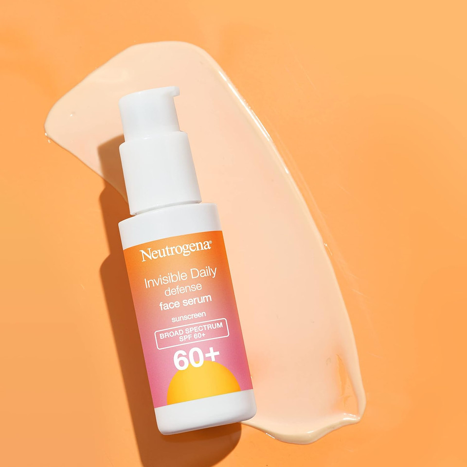 Neutrogena Invisible Daily Defense Face Serum With Broad Spectrum Spf 60+ To Help Even Skin Tone, Oil-Free, Non-Greasy, Antioxidant Complex For Environmental Aggressors, 1.7 Fl. Oz1.7 Fl Oz (Pack Of 1)