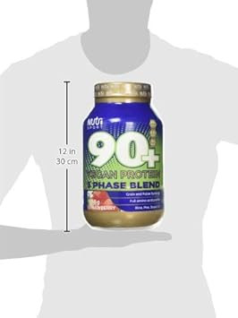 Nutrisport Aspartame Free 90 Plus Vegan Strawberry Protein Powder, 908 g