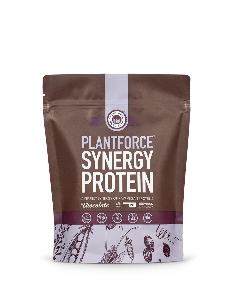 Plantforce Synergy Protein Chocolate - Raw Vegan Proteins - 400g