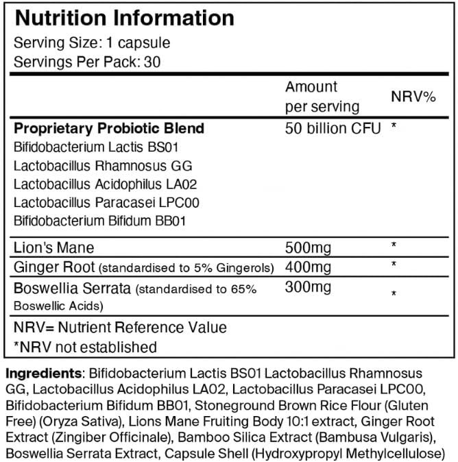 Artah Biome Restore - Advanced Biotic Complex for Gut Recovery. 30 Vegi Caps